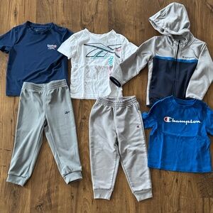 Bundle of toddler athletic sets from Reebok and Champion, size 3T